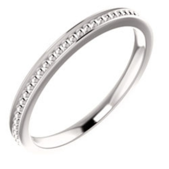 STERLING SILVER • Stackable bead ring - Picture 2 of 8